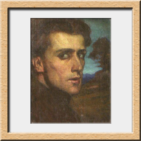 Giovanni Costetti - 1874 -1949 Autorretrato 33x25 Cm