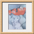 Uzandisaga Julin - 1973  Los sombreros Grafito, color  31.5x23 a